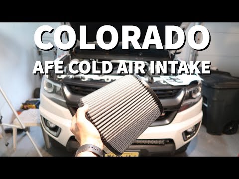 Installation aFe Cold Air Intake For 2017 Chevy Colorado z71