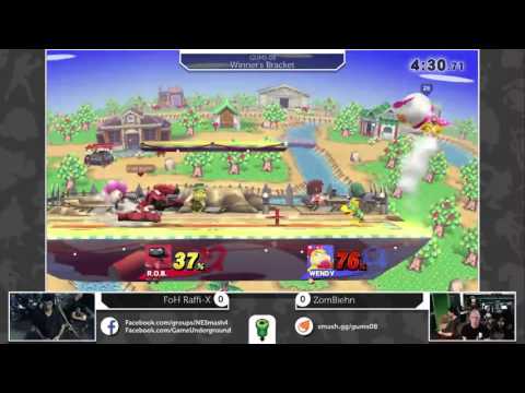 GUMS08 Singles (Winner's Bracket) - Raffi-X (ROB) vs ZomBiehn (Bowser Jr)