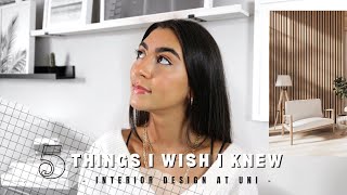 5 Things I Wish I Knew Before Studying Interior Design At University | Irida