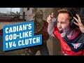 Pros React UNREAL1v4 CadiaN Clutch at CSGO ESL Pro League ft  Machine and Bardolph