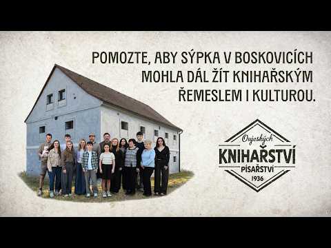 Pomozte, aby Sýpka v Boskovicích mohla dál žít knihařským řemeslem i kulturou.