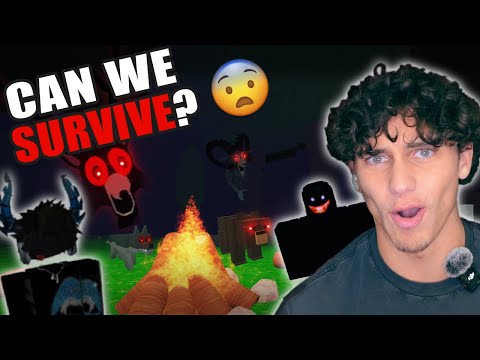 SURVIVING 99 nights in the forest (my STALKER showed up)