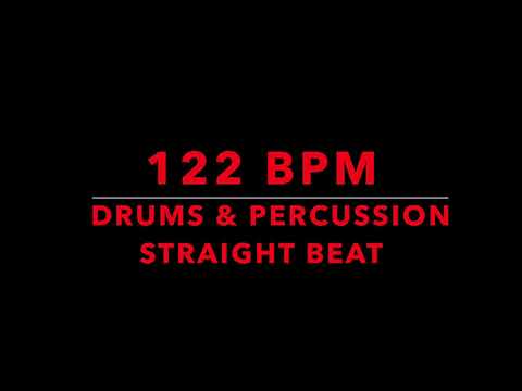 Free Drum Track - 122 BPM Drums & Percussion, Straight Beat