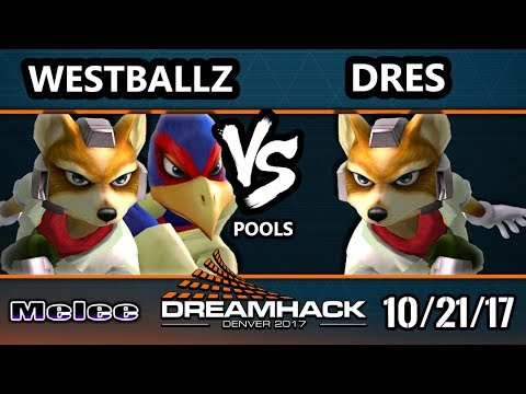 DHDEN17 Melee - G2 | Westballz (Falco, Fox) Vs. Dres (Fox) - SSBM Singles Pools