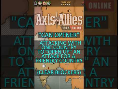 Axis and Allies Online: One Minute Strategy: The "Can Opener" move #shorts #strategy  #axisandallies
