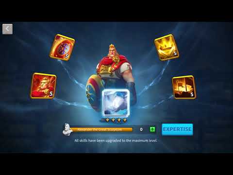 Expertising Alexander the Great(FIRST GOLD EXPERTISE) - Rise of Kingdoms