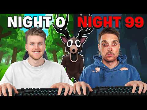 Surviving 99 Nights In The Forest with Lazarbeam!