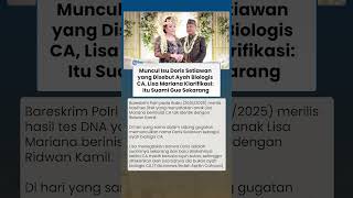 Muncul Nama Doris Setiawan Disebut Sebagai Ayah Biologis CA, Lisa Mariana: Dia Suami Gue Sekarang