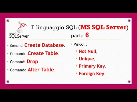 Il linguaggio SQL (MS SQL Server) ITA - parte 6