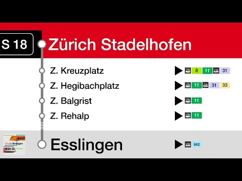 FB/ZVV Ansage | S18 Stadelhofen - Esslingen | BoJa Ansagen