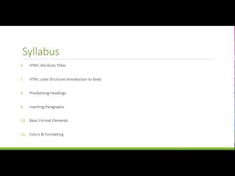 HTML and CSS tutorial for beginners: basic web development videos 13 of total 27