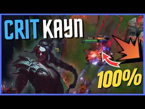 KAYN BUT EVERY AUTO IS A ONE SHOT CRIT (100% CRIT BUILD) - League of Legends
