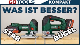 Endlich geklärt! Was ist besser Stab- oder Bügelstichsäge! Die neuen Stichsägen von Metabo!