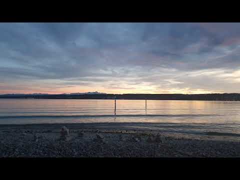 Schöner Ausblick auf den Bodensee am Abend