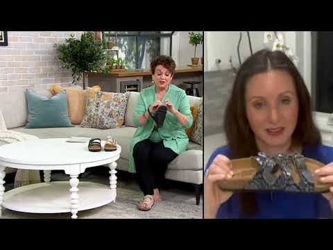 Naot Leather Triple Strap Slide Sandals - Austin on QVC