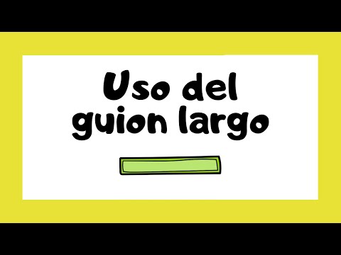 Cómo signar Guión Largo en LSE