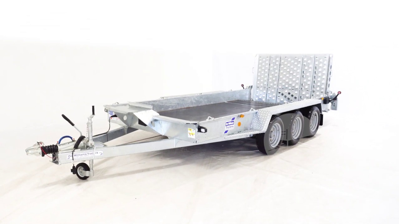 Ifor-Williams GH 146 Machinetransporter tridemas 419x184cm 3500kg video