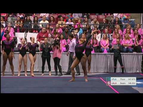 Kennedy Baker (Florida) 2017 Floor vs Alabama 9.95