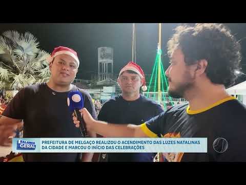 LUZES NATALINAS EM MELGAÇO FORAM ACESAS