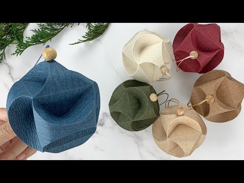 Christmas Crafts｜DIY Christmas Orb Decoration｜Triskele Paper Balls Tutorial - YouTube