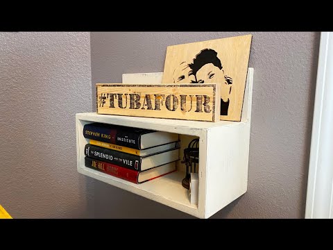 EASY DIY Floating Nightstand With Storage Made with Plywood!