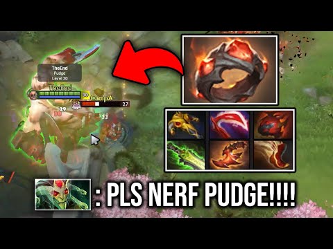 INSANE CARRY PUDGE AFTER TI10 - Most Scary Late Game Hero in Dota 2!!