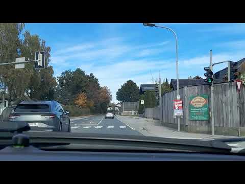 Elixhausen, Flachgau, Land Salzburg, Autofahrt, Austria