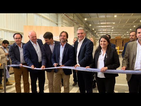 Imágenes del presidente Lacalle Pou en inauguración en Treinta y Tres