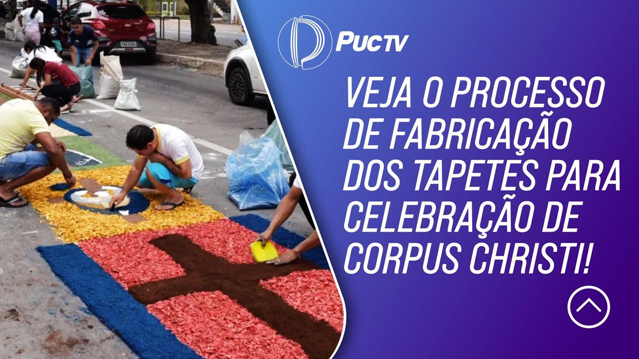 Veja o processo de fabricação dos tapetes para celebração de Corpus Christi!