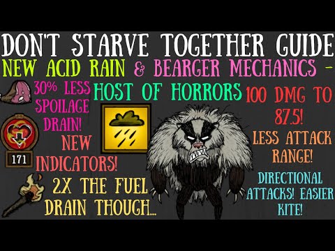 New Acid Rain & Bearger Changes! - Host of Horrors Update Beta - Don't Starve Together Guide