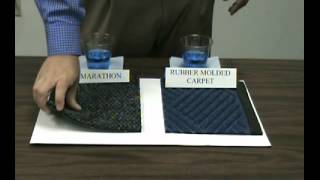 Crown Mats & Matting Marathon Wiper Scraper vs Rubber Molded Carpet Mats