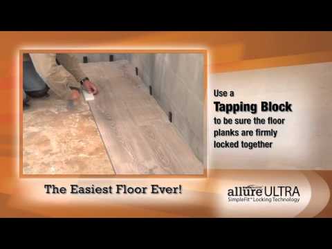 How to Install Allure Ultra SimpleFit Flooring -...