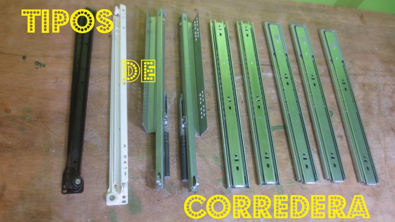 TIPOS De CORREDERAS TELESCOPICAS (Clasicas - Minis - Cierre suave - Push Open) - Luis Lovon