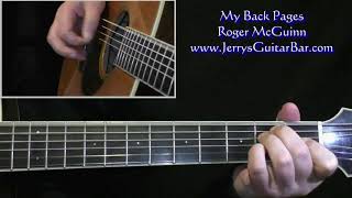 Roger McGuinn (Byrds) My Back Pages Intro Guitar Lesson