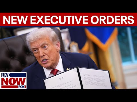 Video | President Trump signs executive orders | LiveNOW from FOX