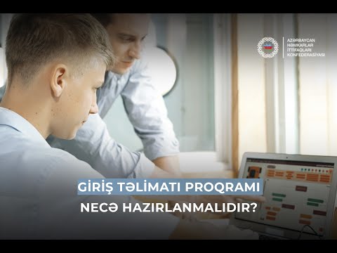 Giriş təlimatı proqramı necə hazırlanmalıdır?