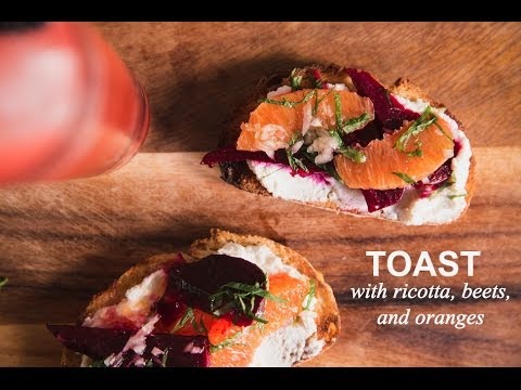 Toast with Ricotta, Beets, and Oranges | Farm to Table Family | PBS Parents
