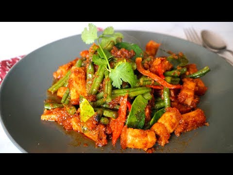 Khao Keang Dishes Part 1: Pad Prik Khing | Dry Curry Recipe | Thai Recipe