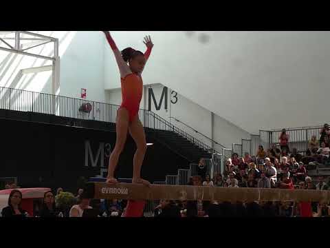 Alison Faure (2004) - finale poutre - Championnat de France 2018
