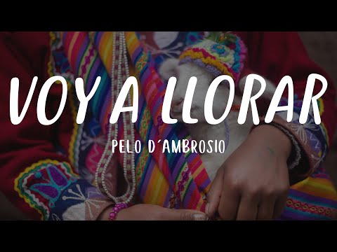 Pelo de Ambrosio - Voy a Llorar (Letra)
