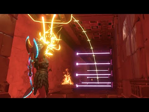 Access Ares's Treasury Activate Fortress's Mechanisms and Boss Fight - Immortals Fenyx Rising