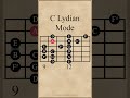 C Lydian Mode | 3 Notes Per String #guitarlesson
