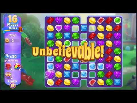 Wonka's World of Candy Level 87 - NO BOOSTERS + FULL STORY 🍫 | SKILLGAMING ✔️