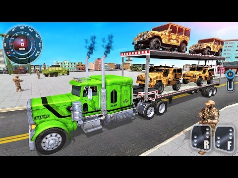 Real Army Vehicle Transport 3D - US Cargo Offroad Truck Mountain Driving - Android Gameplay