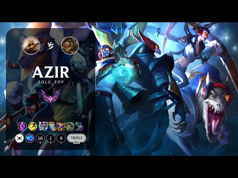 Azir Top vs Renekton - KR Master Patch 13.4