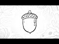 How To Draw A Simple Acorn Step By Step Lesson