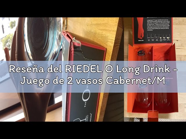 Vídeo relacionado con RIEDEL O Long Drink - Juego de 2 vasos Cabernet/Merlot, 4 unidades transparente