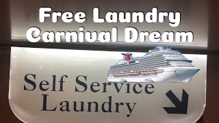 How to get free Self Service Laundry on Carnival Dream