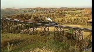 preview picture of video 'C&O 614 Port Jervis Rendevous with NYS&W 142 - 1998'