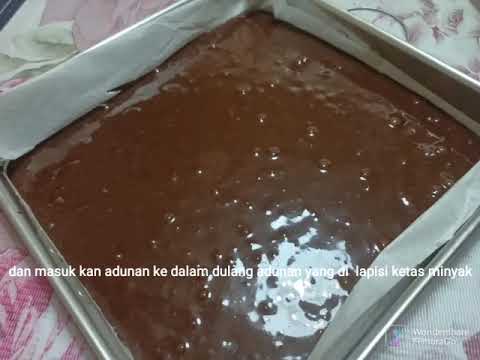 Jom masak fudge brownie